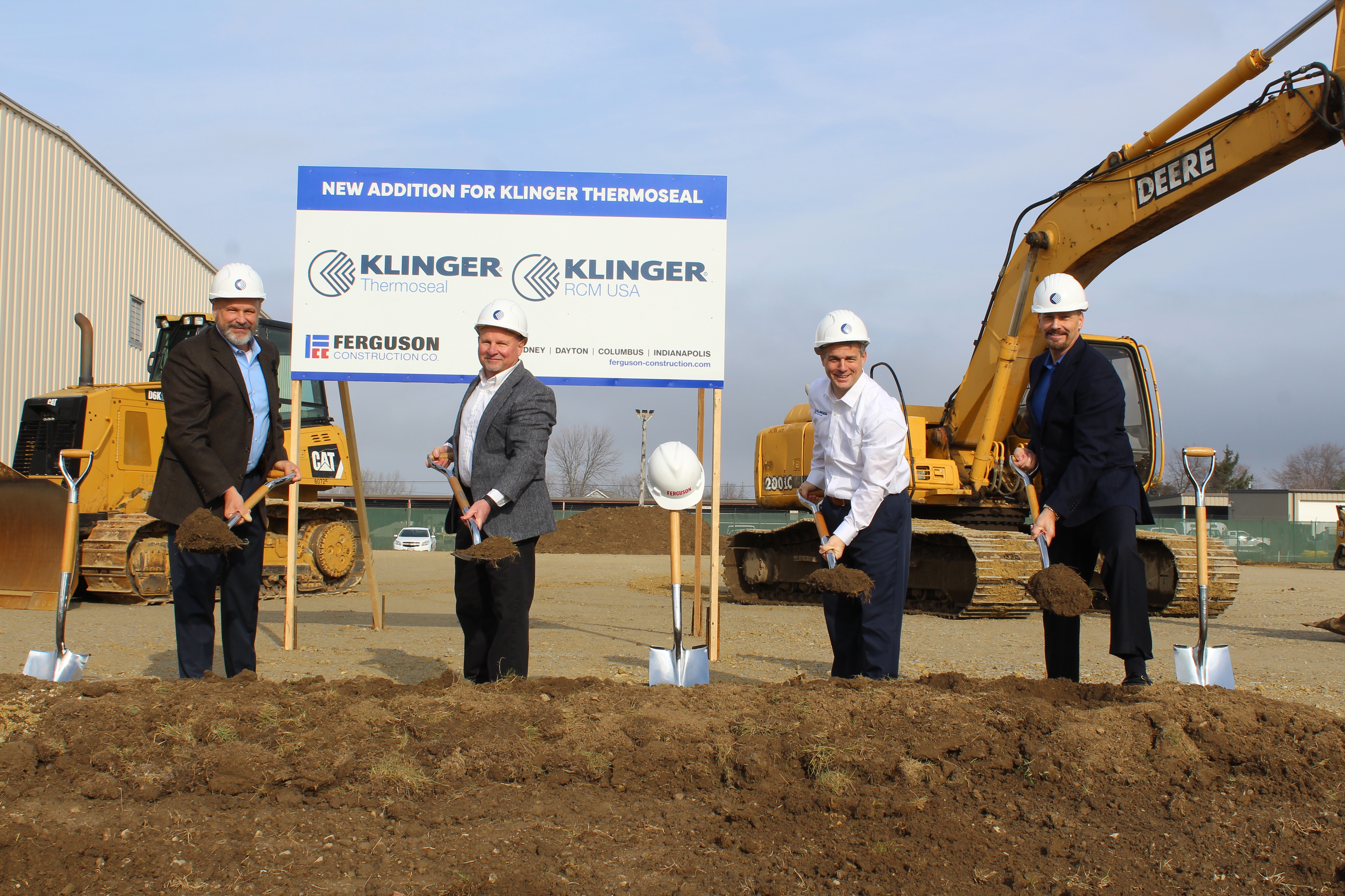 Groundbreaking for the 25,000-square-foot addition to KLINGER Thermoseal’s facility in January 2023